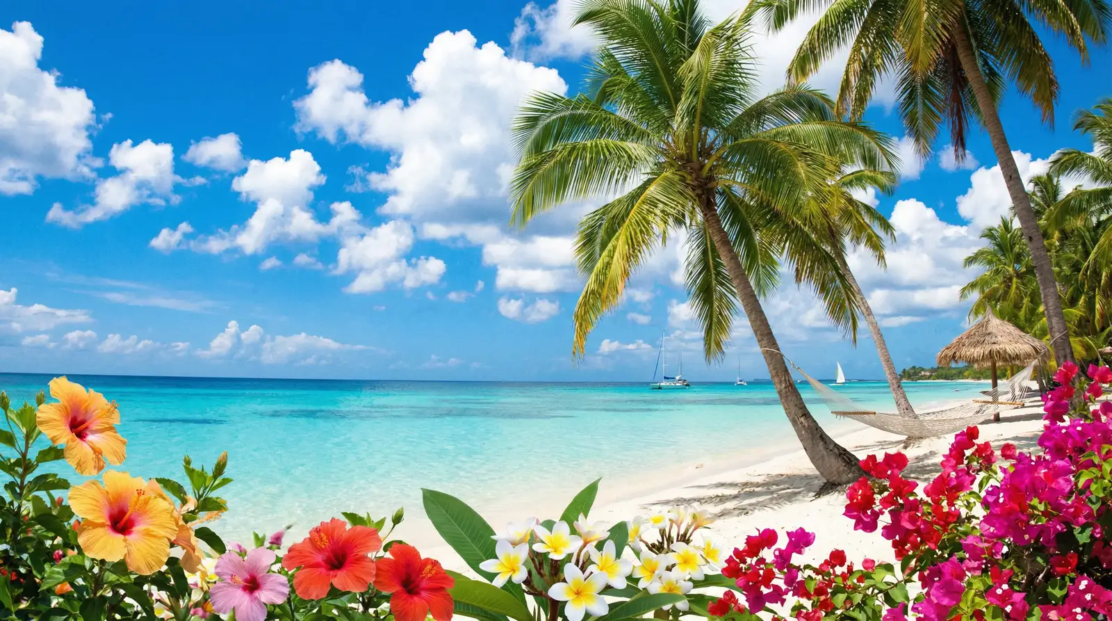 爱情岛 APP下载页热带海滩背景